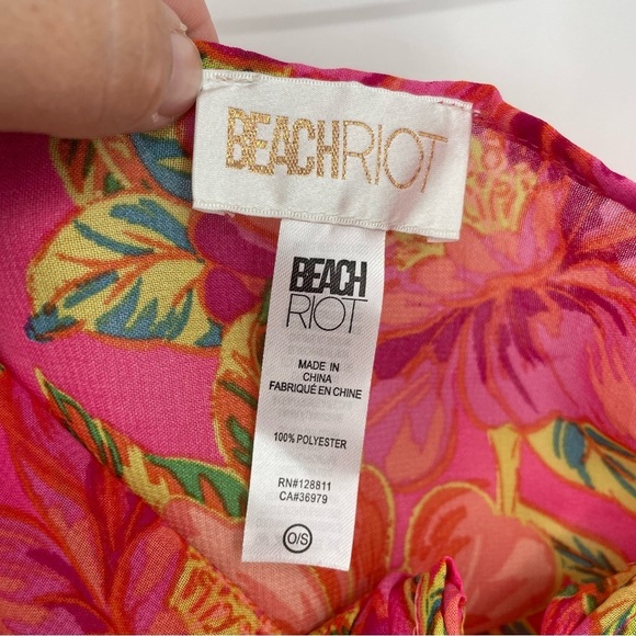 BEACH RIOT Melanie Sarong in Miami Peony - OS - Picture 4 of 4